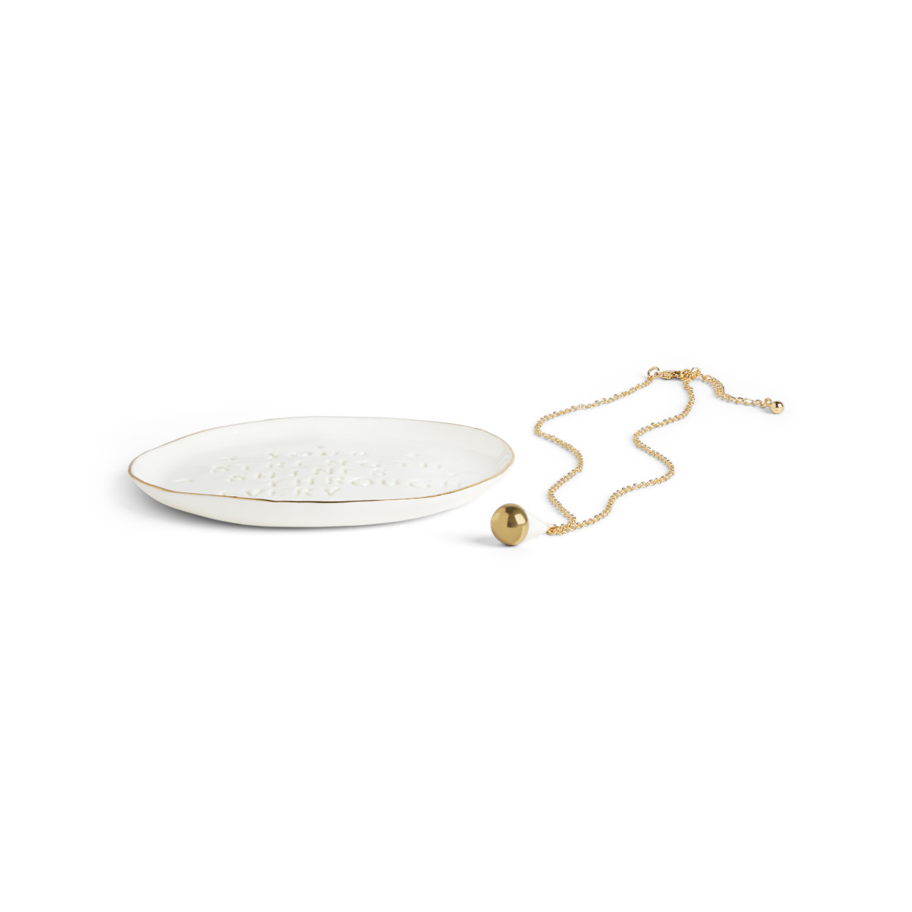 Strength Shines Necklace + Trinket Dish - Necklace 16in(+2in Extender) Dish 3.75in thumbnail