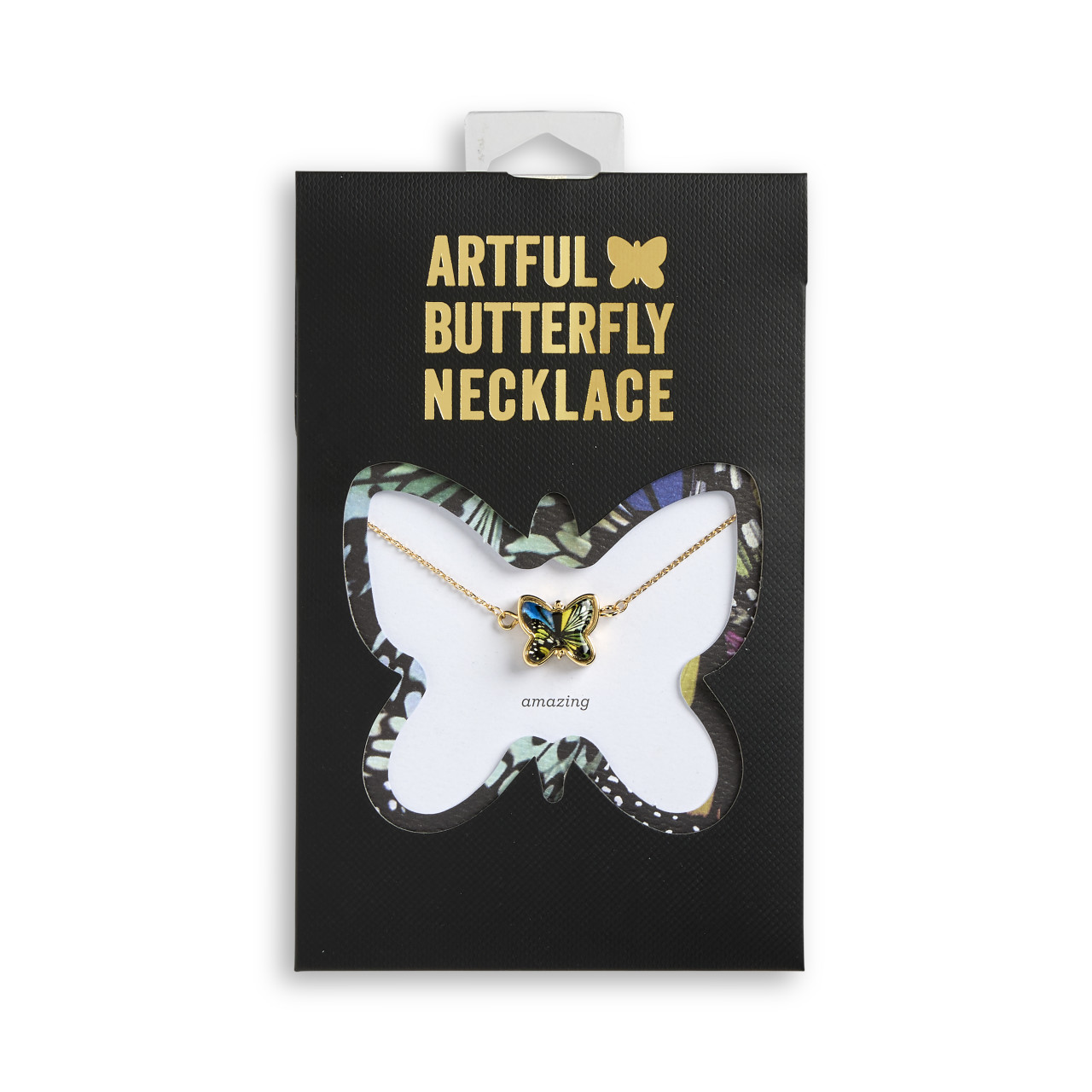 Amazing Artful Butterfly Necklace - 16in(+2in extender) thumbnail