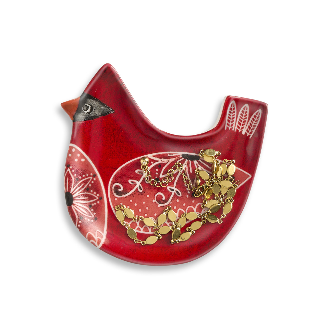 Cardinal Bird Song Trinket Dish - 4in thumbnail