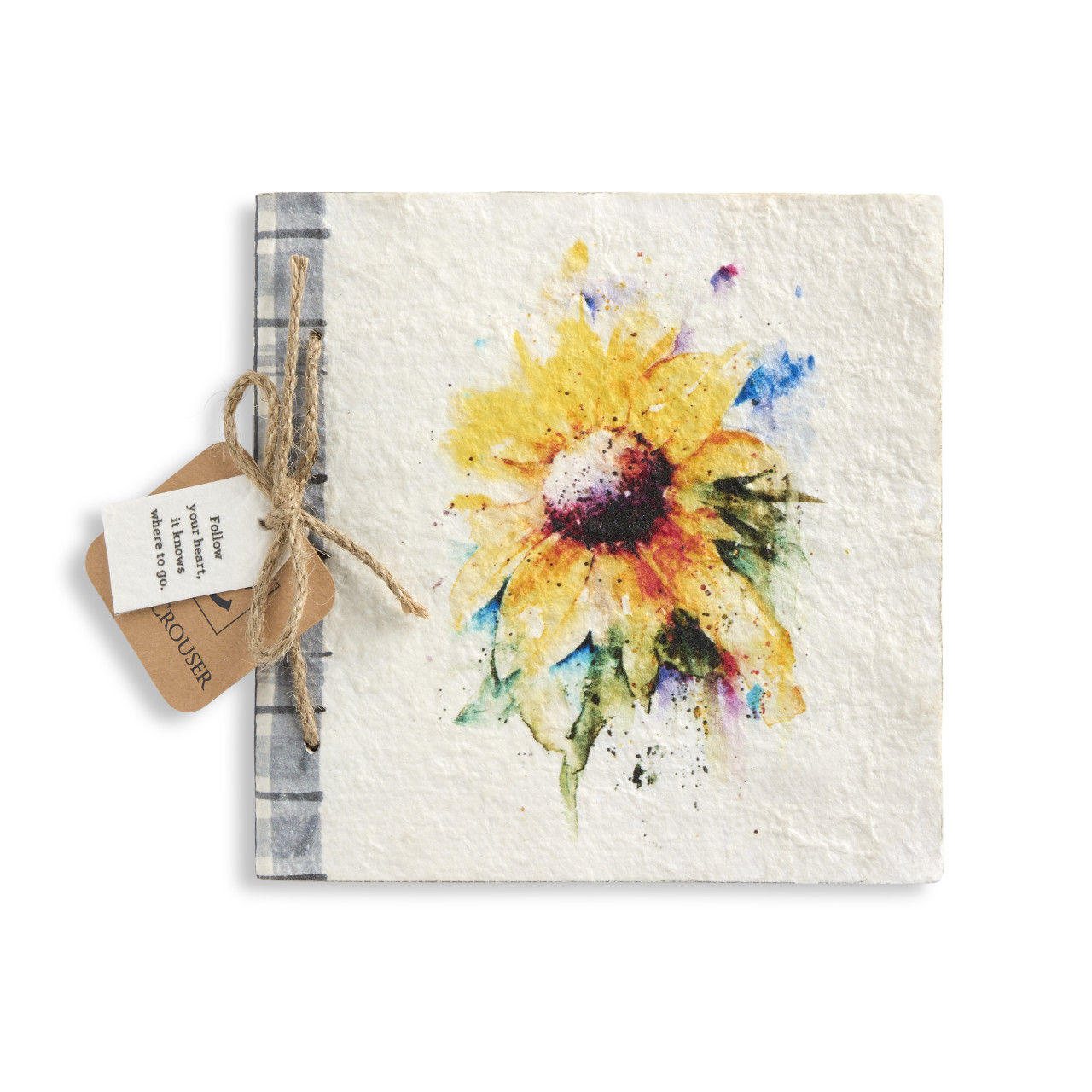 Sunflower Paper Mache Journal - 6.5in thumbnail