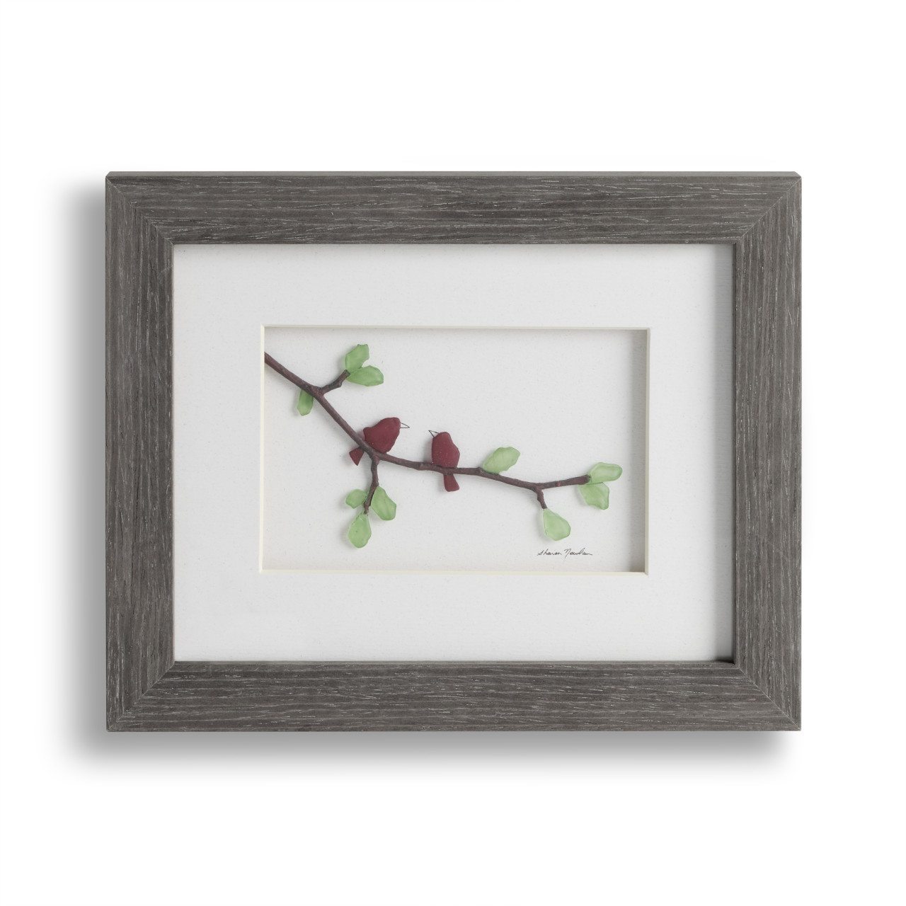 Winged Messengers Gray Wall Art - 8x10in thumbnail