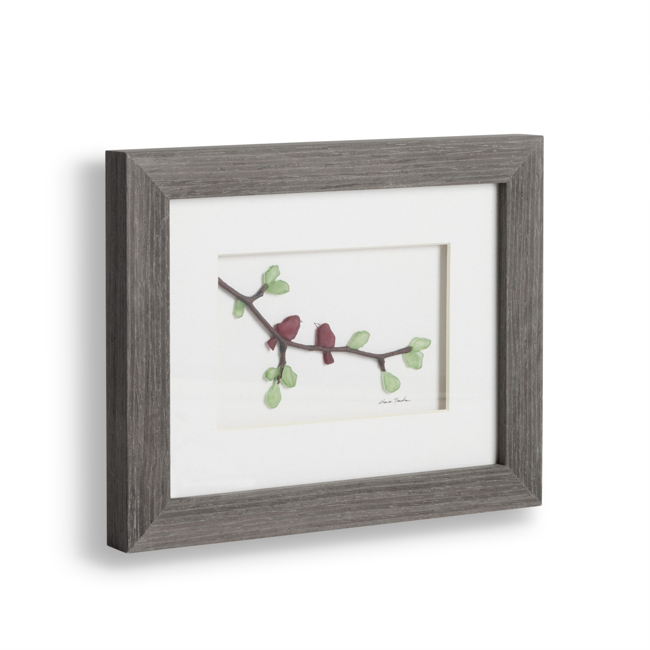 Winged Messengers Gray Wall Art - 8x10in thumbnail