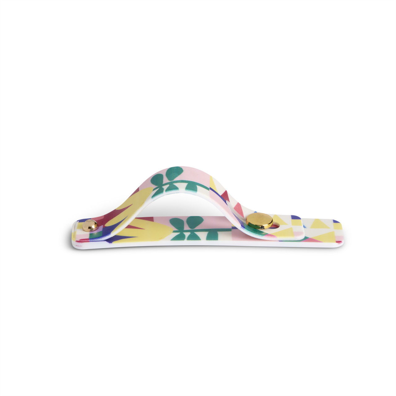 Folk Collage Multi Color Phone Grip Kickstand Strap 4" by Ampersand Design Studio thumbnail