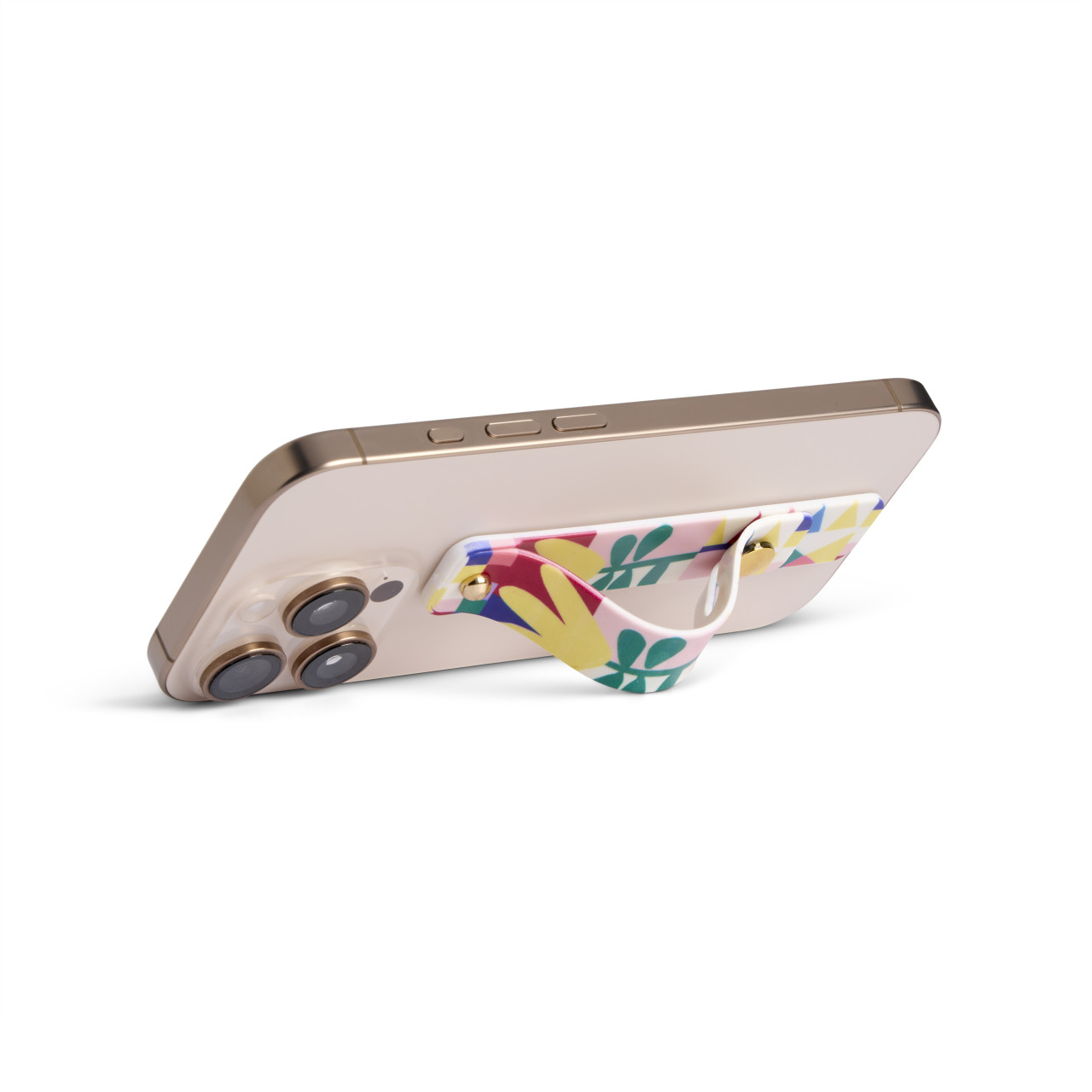 Folk Collage Multi Color Phone Grip Kickstand Strap 4" by Ampersand Design Studio thumbnail