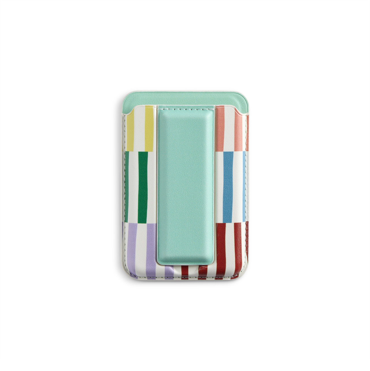 Boldy Striped Green Mag Wallet 2.5" x 3.5" by Ampersand Design Studio thumbnail