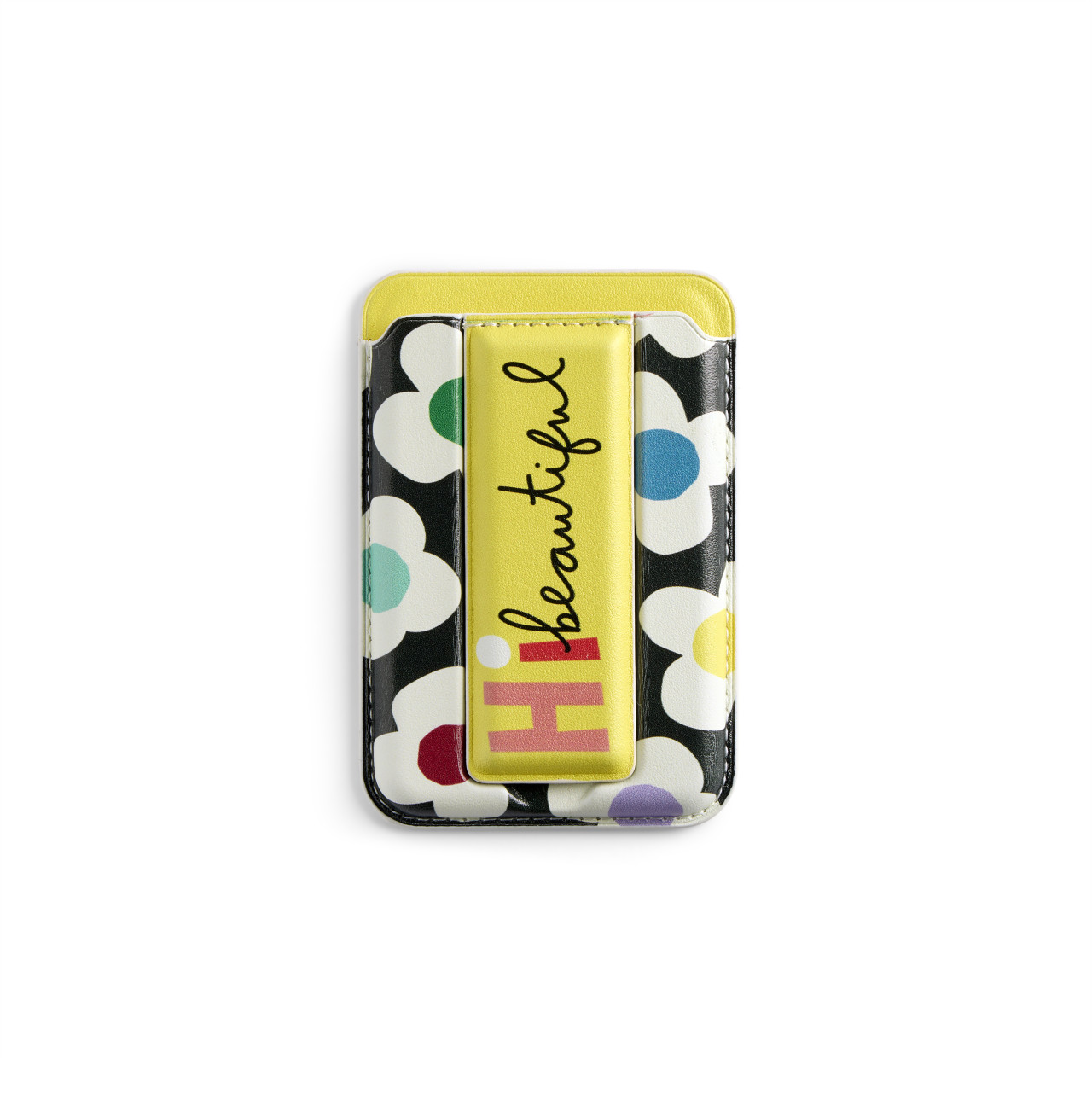 Hi Beautiful Yellow Mag Wallet 2.5" x 3.5" by Ampersand Design Studio thumbnail