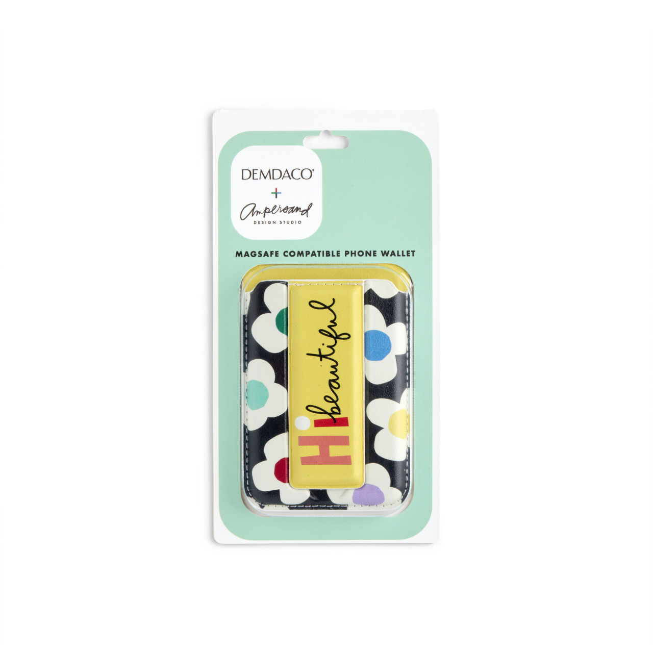 Hi Beautiful Yellow Mag Wallet 2.5" x 3.5" by Ampersand Design Studio thumbnail