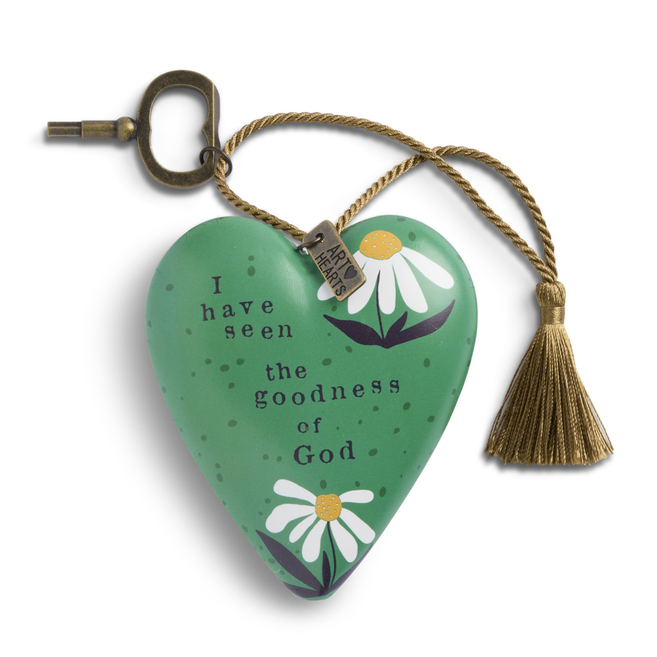 Goodness of God Green Recordable Art Heart 3.5" x 3.5" by Jennifer Heynen thumbnail