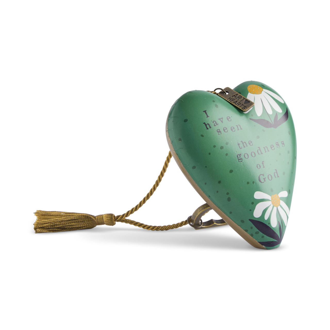 Goodness of God Green Recordable Art Heart 3.5" x 3.5" by Jennifer Heynen thumbnail