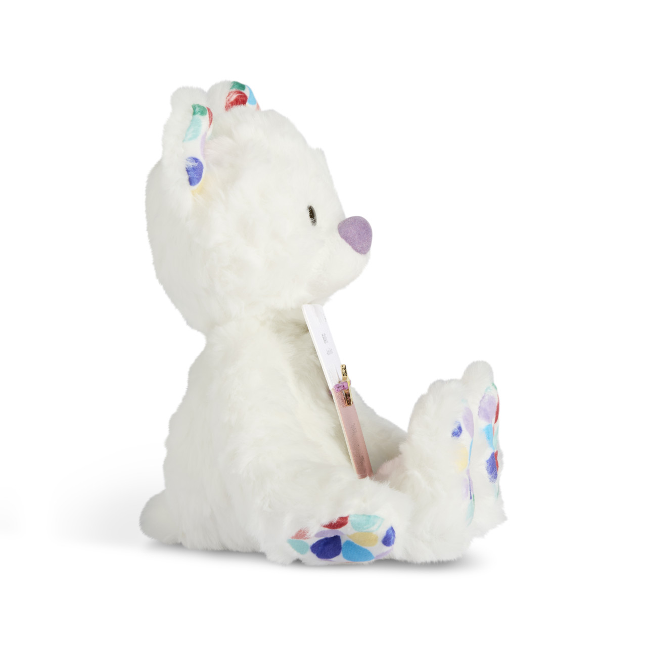 Brave Dots White and Purple Stuffed Animal 6" + Jewelry by Ampersand Design Studio thumbnail