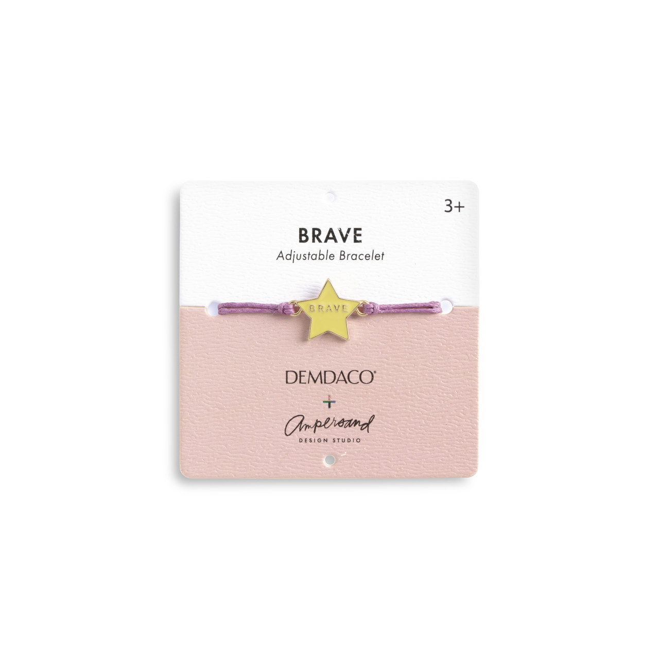 Brave Dots White and Purple Stuffed Animal 6" + Jewelry by Ampersand Design Studio thumbnail