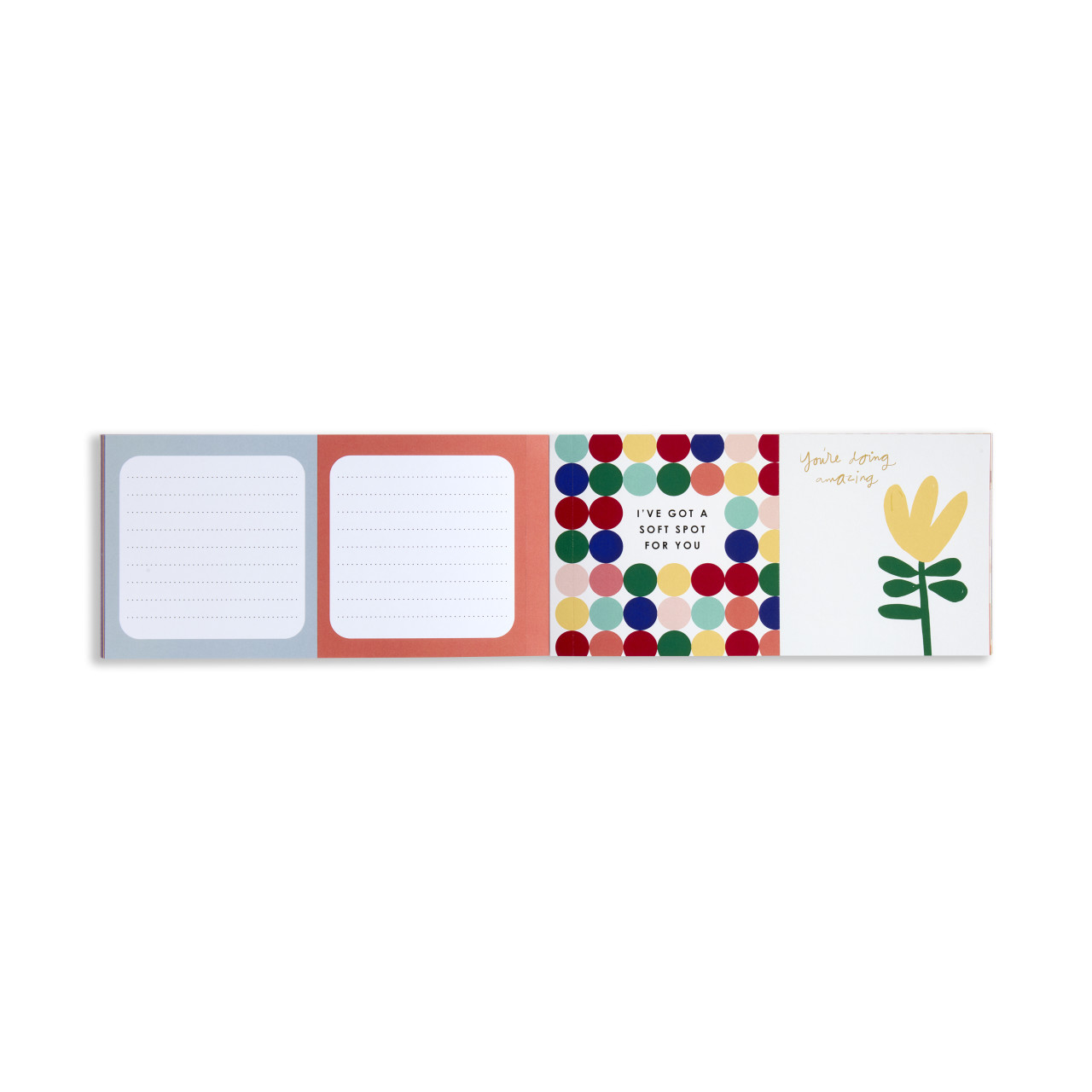 Notes to Friends Cream and Black Booklet 4" x 8" by Ampersand Design Studio thumbnail