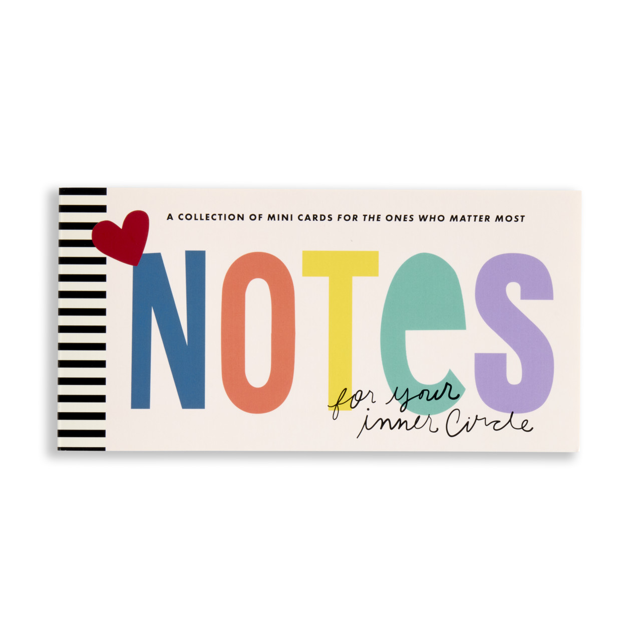 Notes to Friends Cream and Black Booklet 4" x 8" by Ampersand Design Studio thumbnail