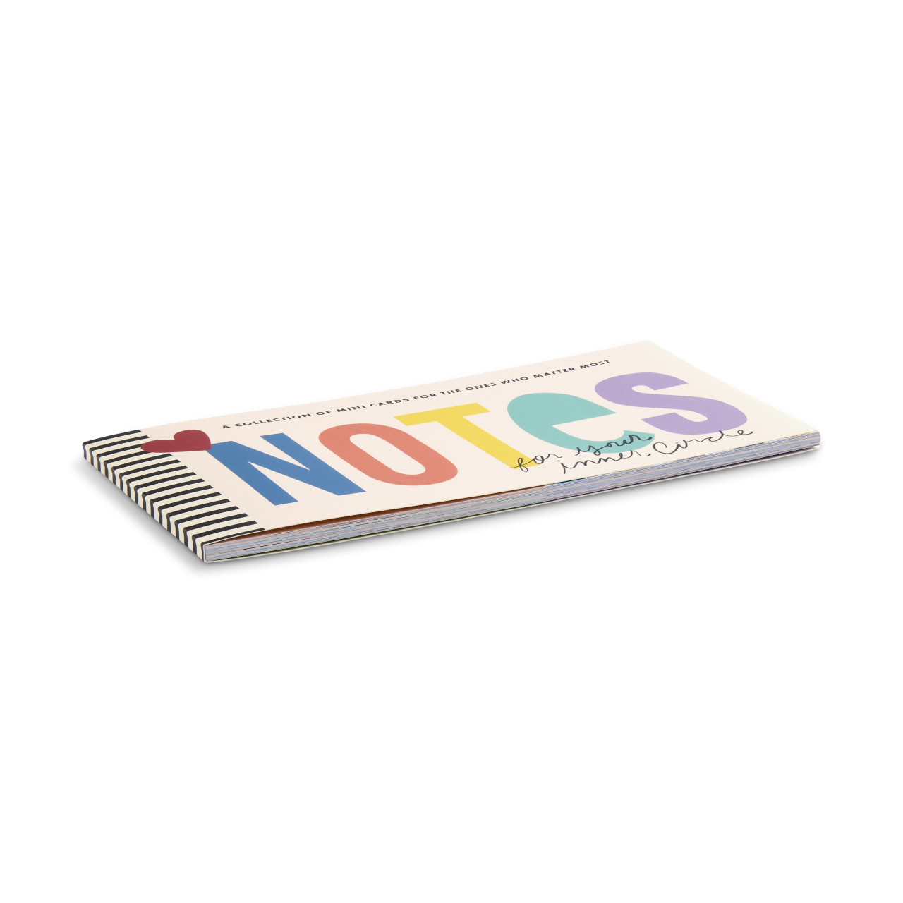 Notes to Friends Cream and Black Booklet 4" x 8" by Ampersand Design Studio thumbnail