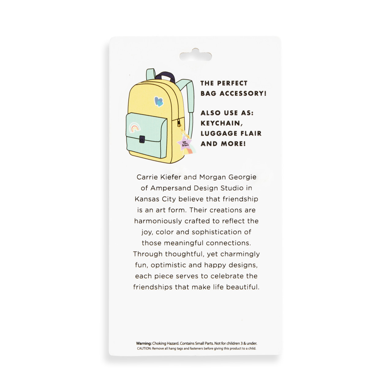 You Are Brave Purple Bag Charm 5" by Ampersand Design Studio thumbnail