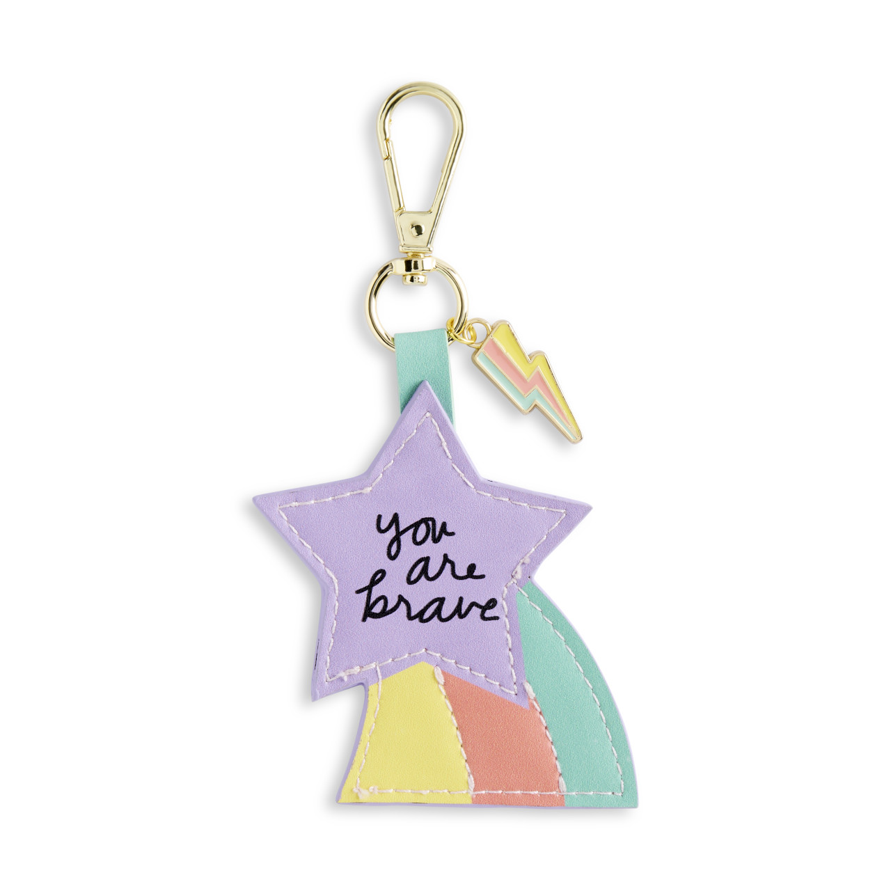 You Are Brave Purple Bag Charm 5" by Ampersand Design Studio thumbnail