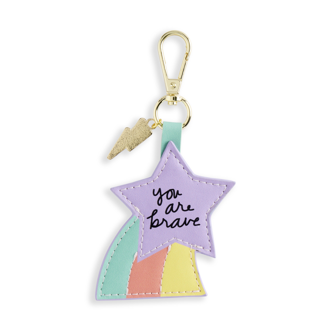 You Are Brave Purple Bag Charm 5" by Ampersand Design Studio thumbnail