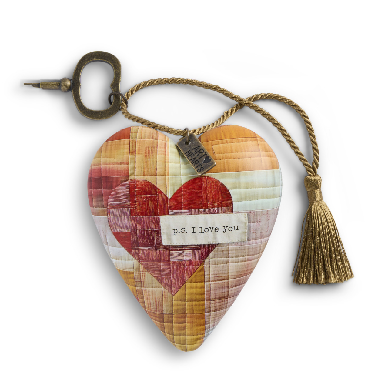 P.S I Love You Red Recordable Art Heart 3.5" x 3.5" by Spring Renee thumbnail