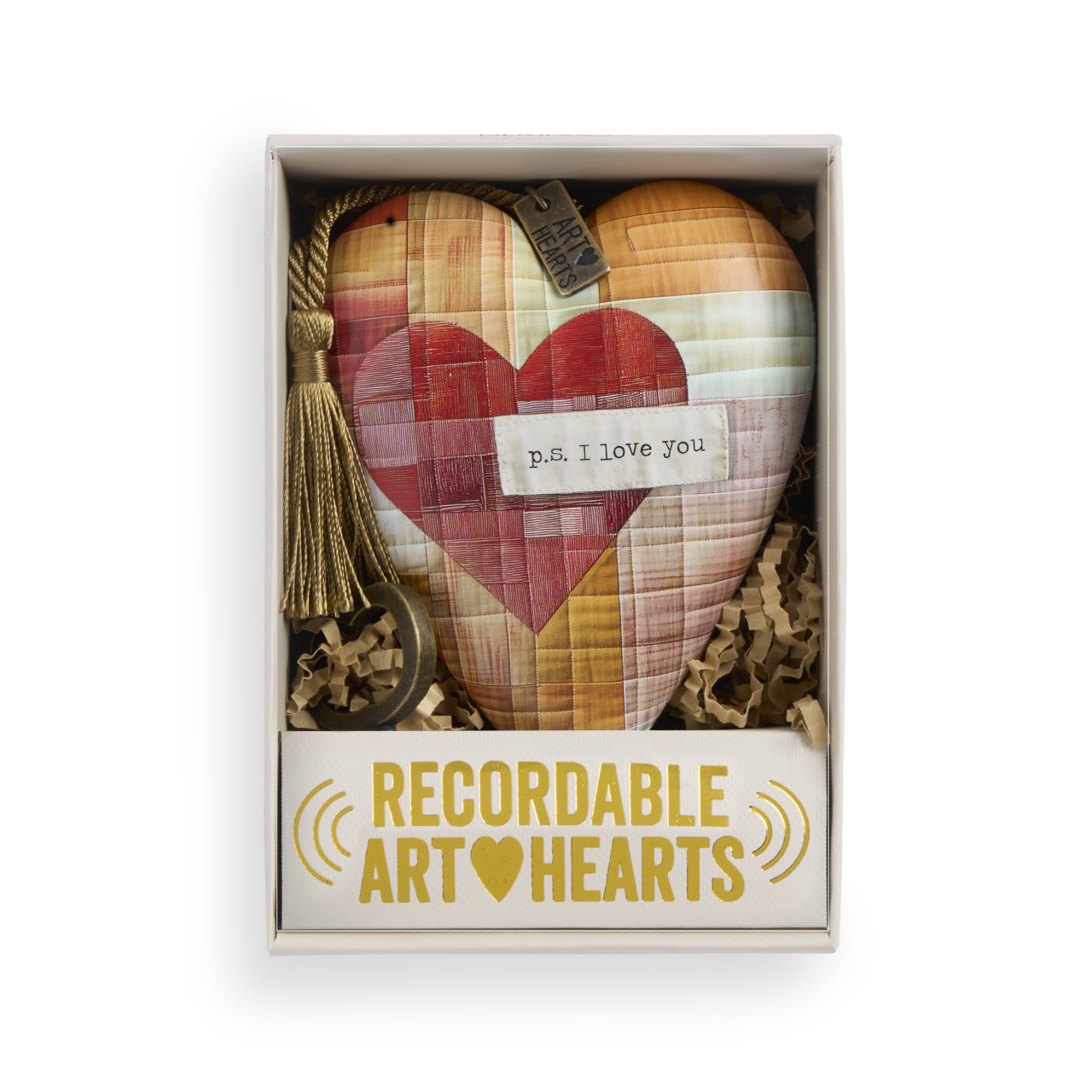 P.S I Love You Red Recordable Art Heart 3.5" x 3.5" by Spring Renee thumbnail