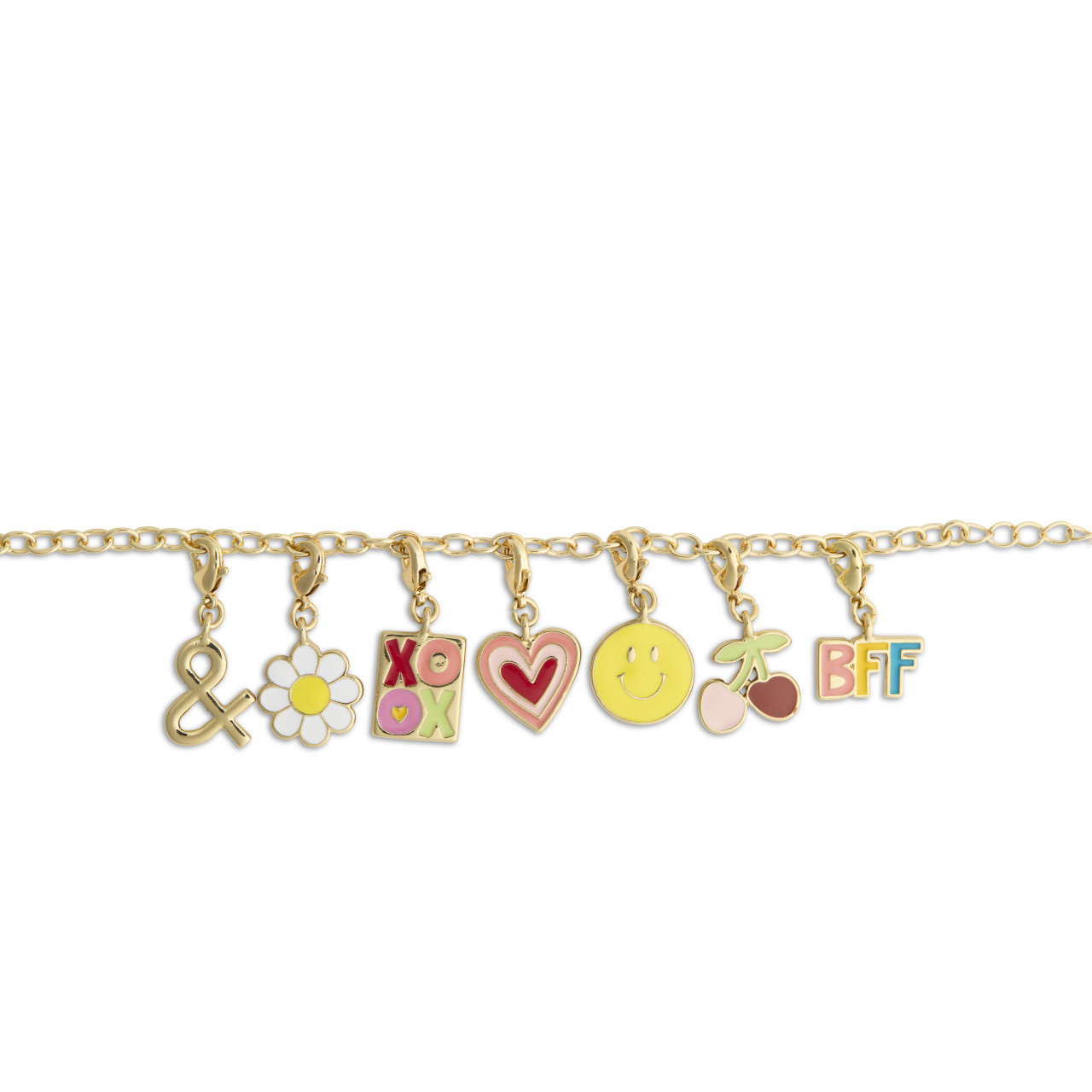 BFF Gold Charm Bracelet 6" (with 1.5" Extender) by Ampersand Design Studio thumbnail