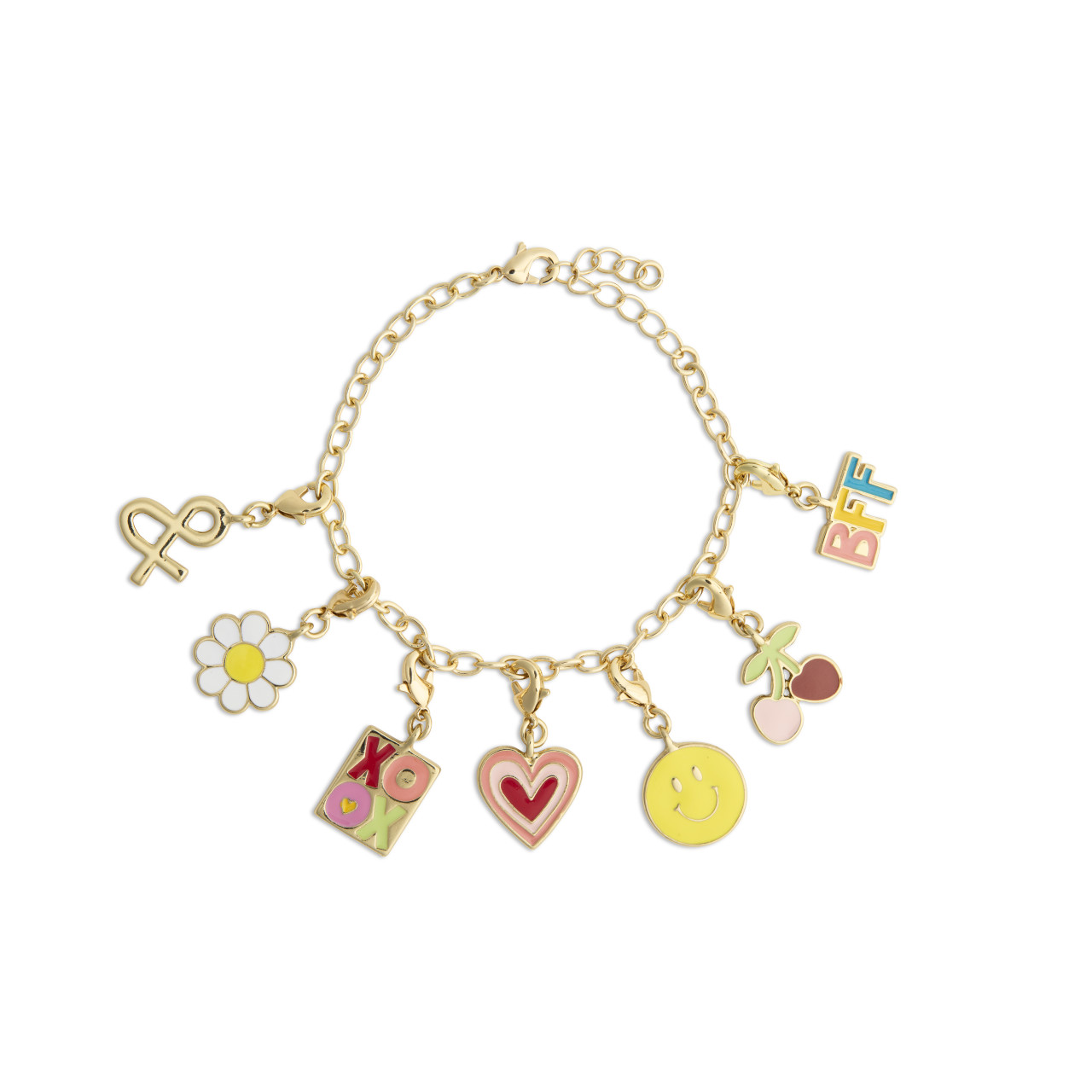BFF Gold Charm Bracelet 6" (with 1.5" Extender) by Ampersand Design Studio thumbnail