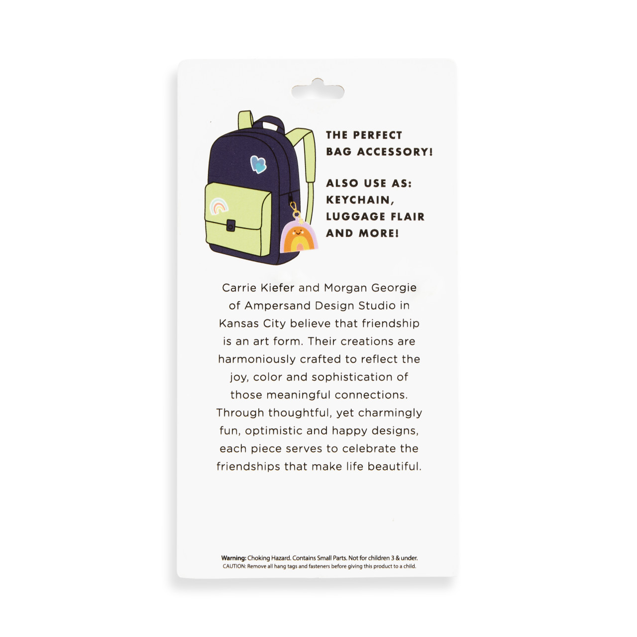 Rainbow Pink Bag Charm 5" by Ampersand Design Studio thumbnail