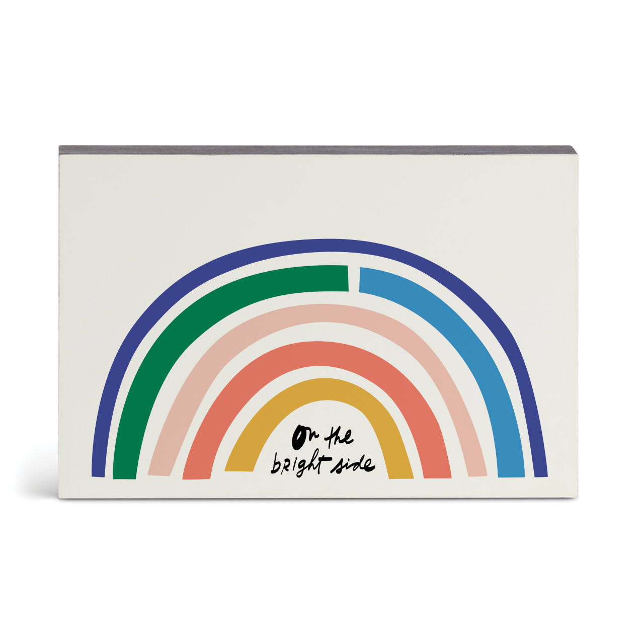 On the Bright Side Navy Blue Wall Art 12" x 8" by Ampersand Design Studio thumbnail