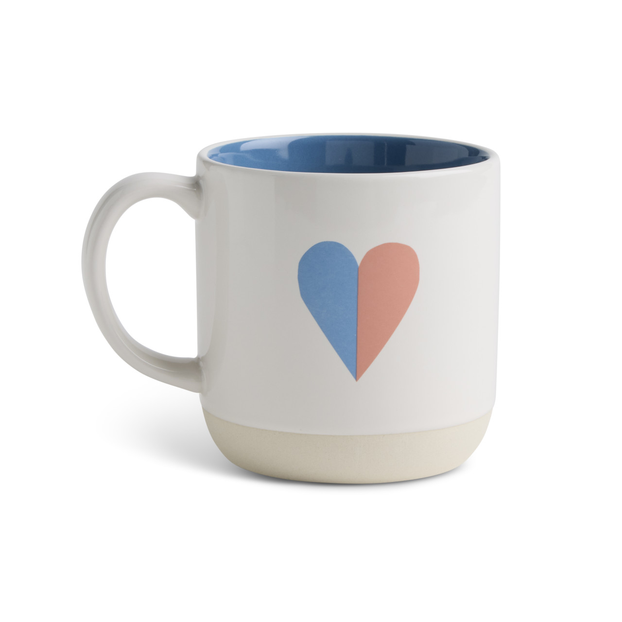 Love Off White and Blue Mug 16oz. by Ampersand Design Studio thumbnail