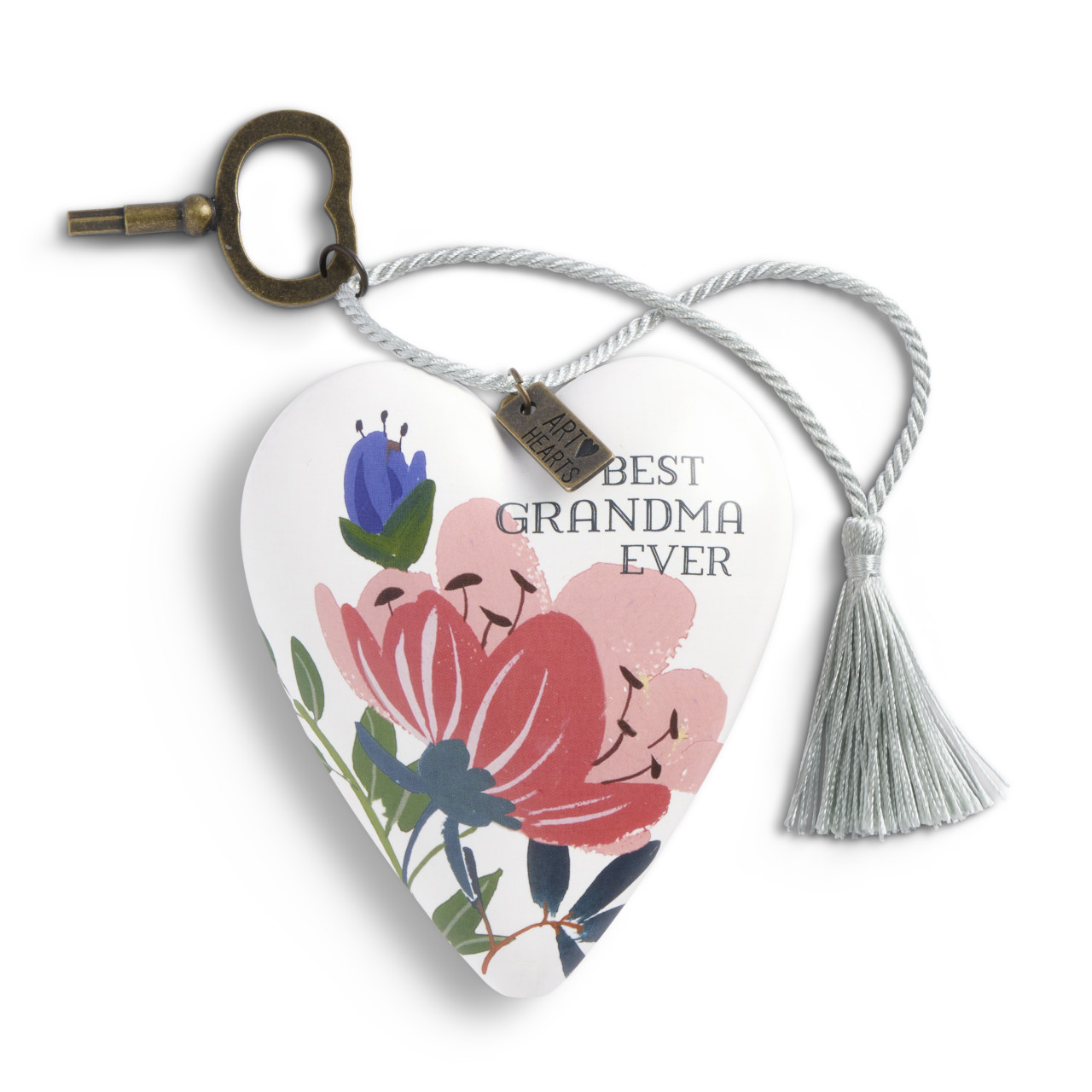 Best Grandma Ever Pink Recordable Art Heart 3.5" x 3.5" by Craig Lueck thumbnail