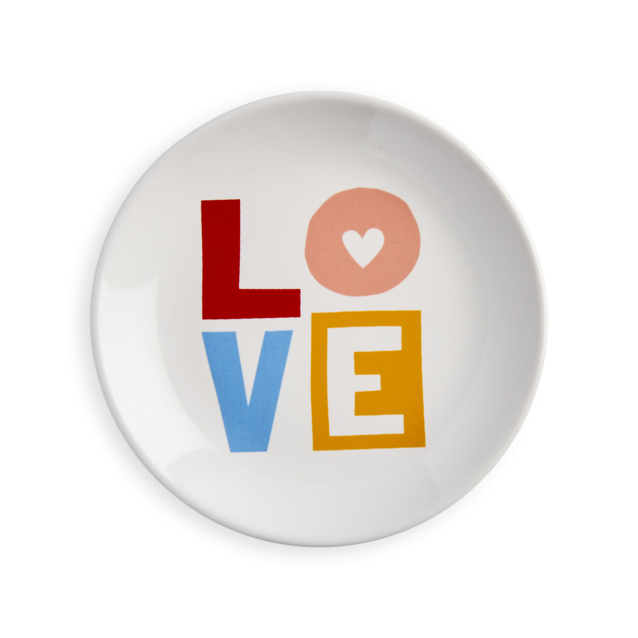 Love Off White Trinket Dish 4" by Ampersand Design Studio thumbnail