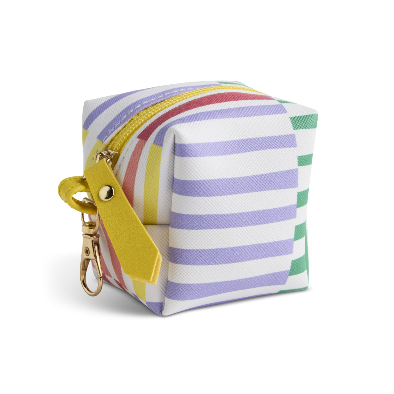 Boldly Striped Multi Color Earbud Case 3" x 3" by Ampersand Design Studio thumbnail
