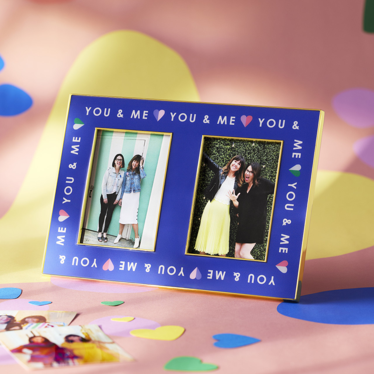 You and Me BFF Blue Double Frame 7.5" x 5" by Ampersand Design Studio thumbnail
