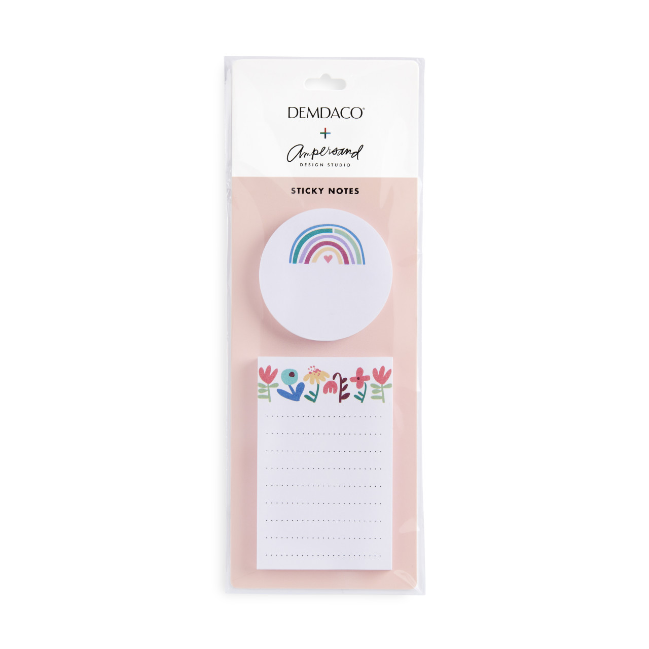 Rainbow White and Blue Sticky Notes Set 3" x 7" by Ampersand Design Studio thumbnail