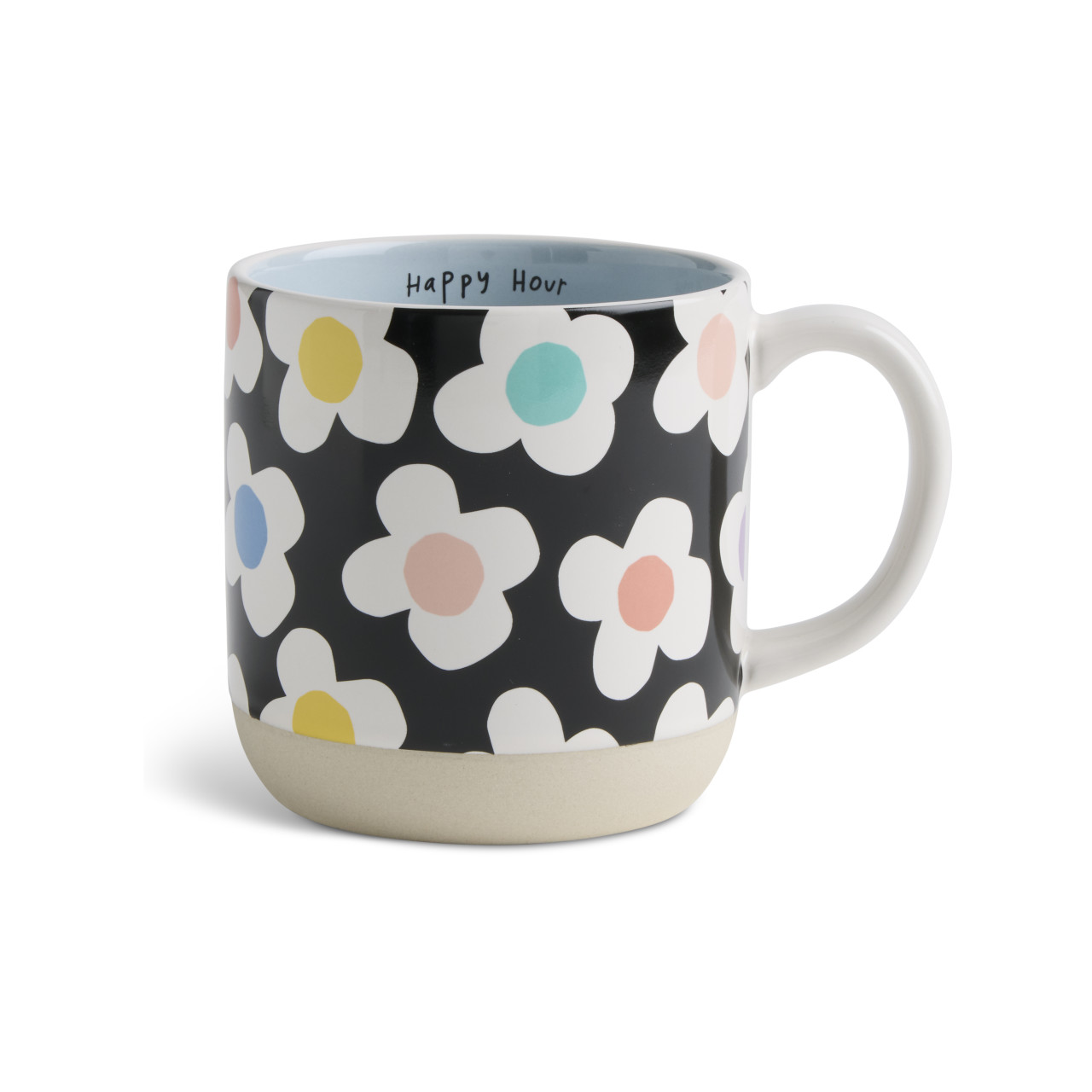Happy Hour Black and White Mug 16oz. by Ampersand Design Studio thumbnail