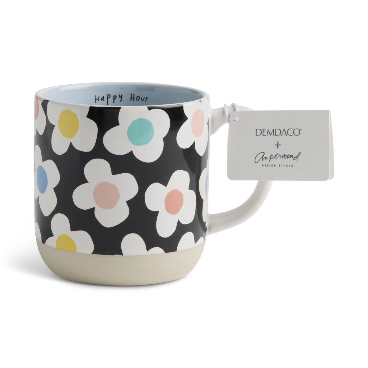 Happy Hour Black and White Mug 16oz. by Ampersand Design Studio thumbnail