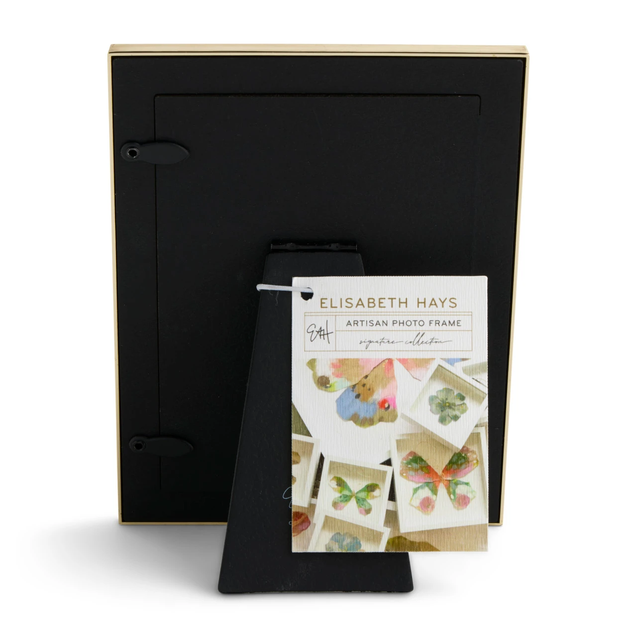 Floral Enamel Gold Frame 5" x 7" by Elisabeth Hays thumbnail