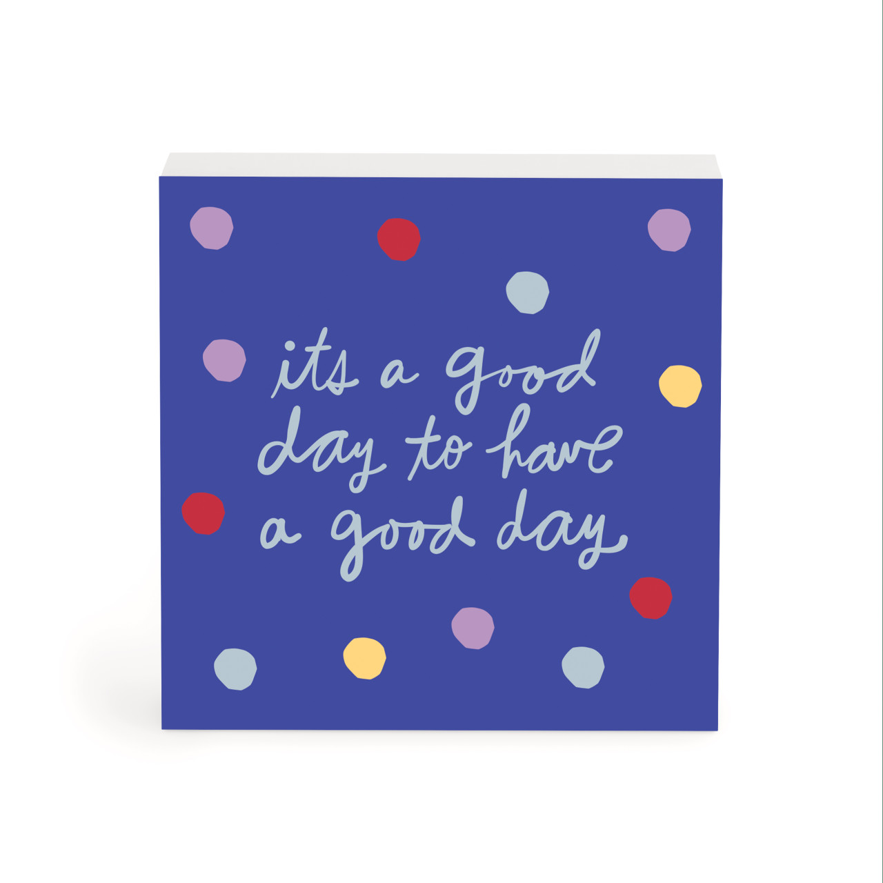 It's a Good Day Blue Wall Art 4" x 4" by Ampersand Design Studio thumbnail