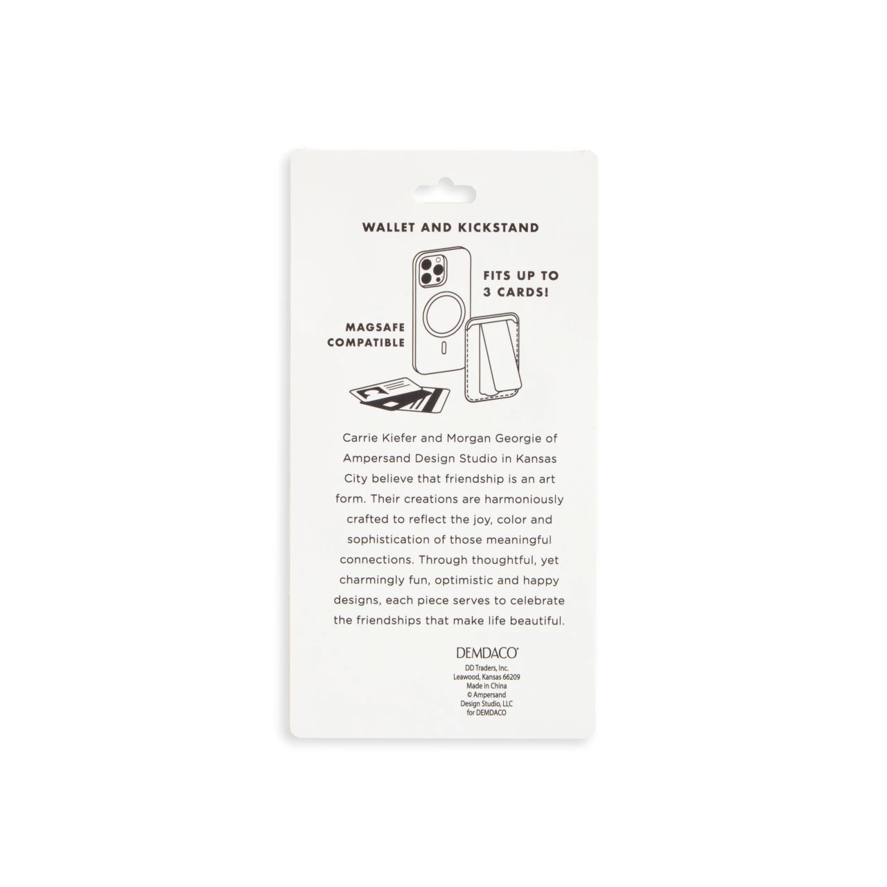 What's the Best That Could Happen Purple Mag Wallet 2.5" x 3.5" by Ampersand Design Studio thumbnail