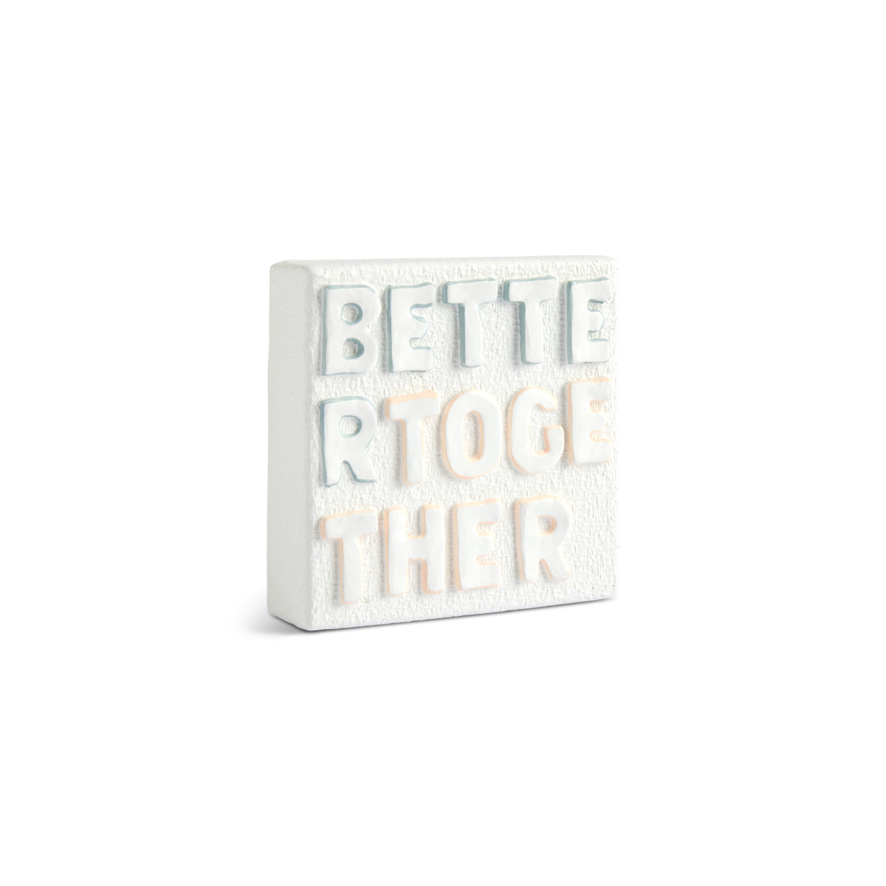 Better Together Sculpted White Shadowbox 4" by Emeline thumbnail