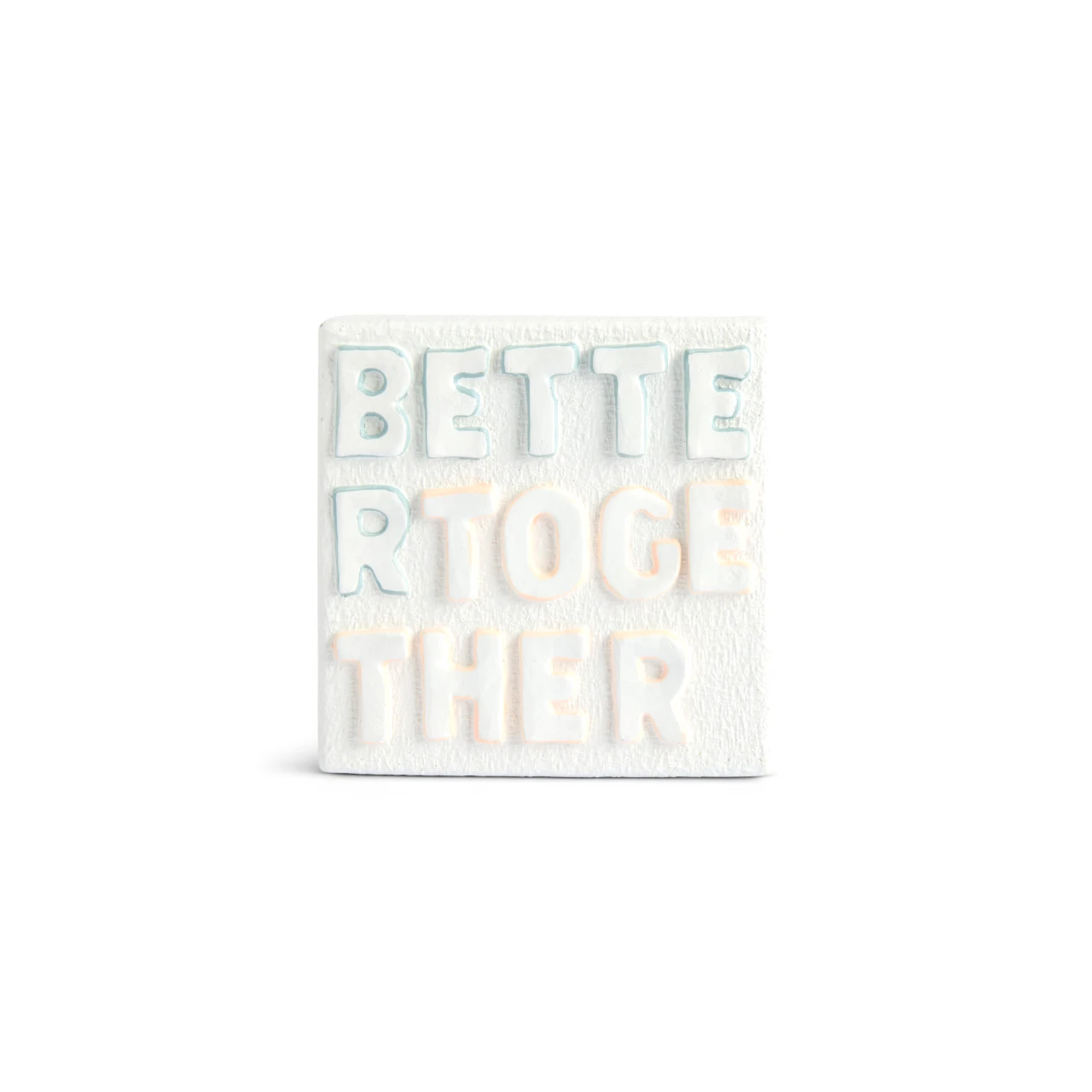 Better Together Sculpted White Shadowbox 4" by Emeline thumbnail