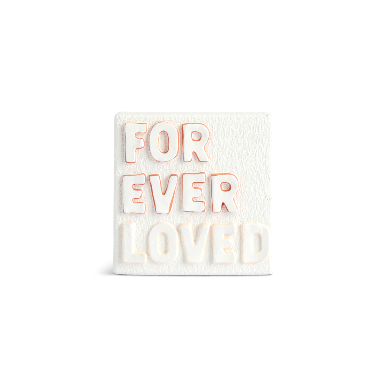 Forever Loved Sculpted White Shadowbox 4" by Emeline thumbnail