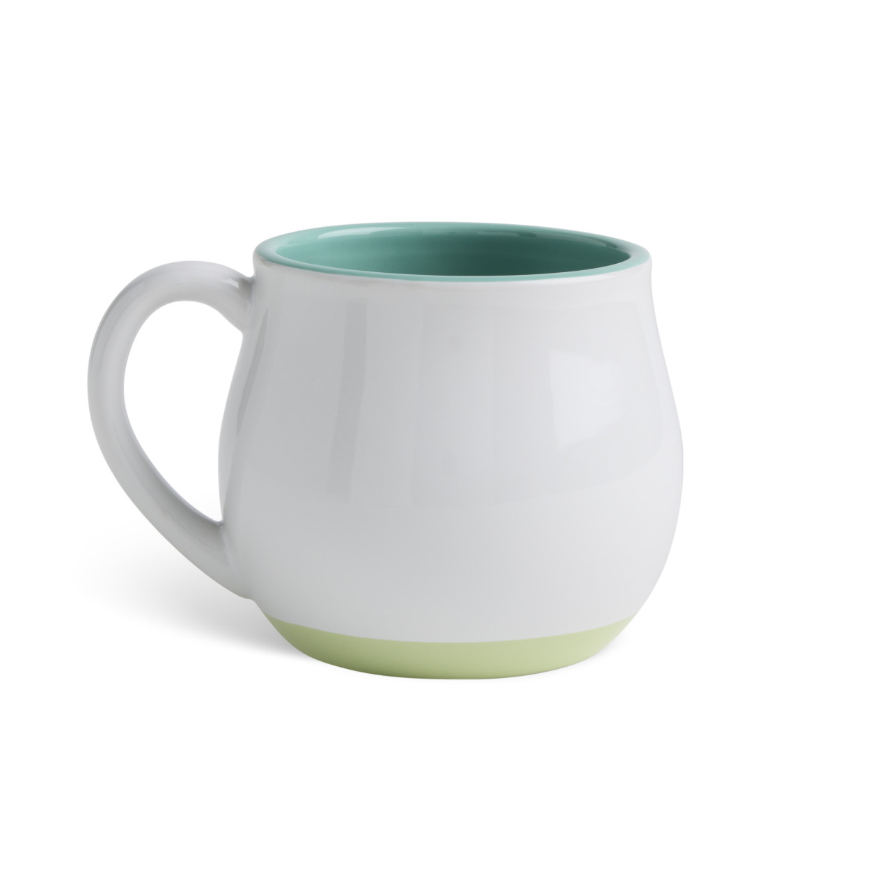 Happy Sculpted Green Mug 14oz. by Emeline thumbnail