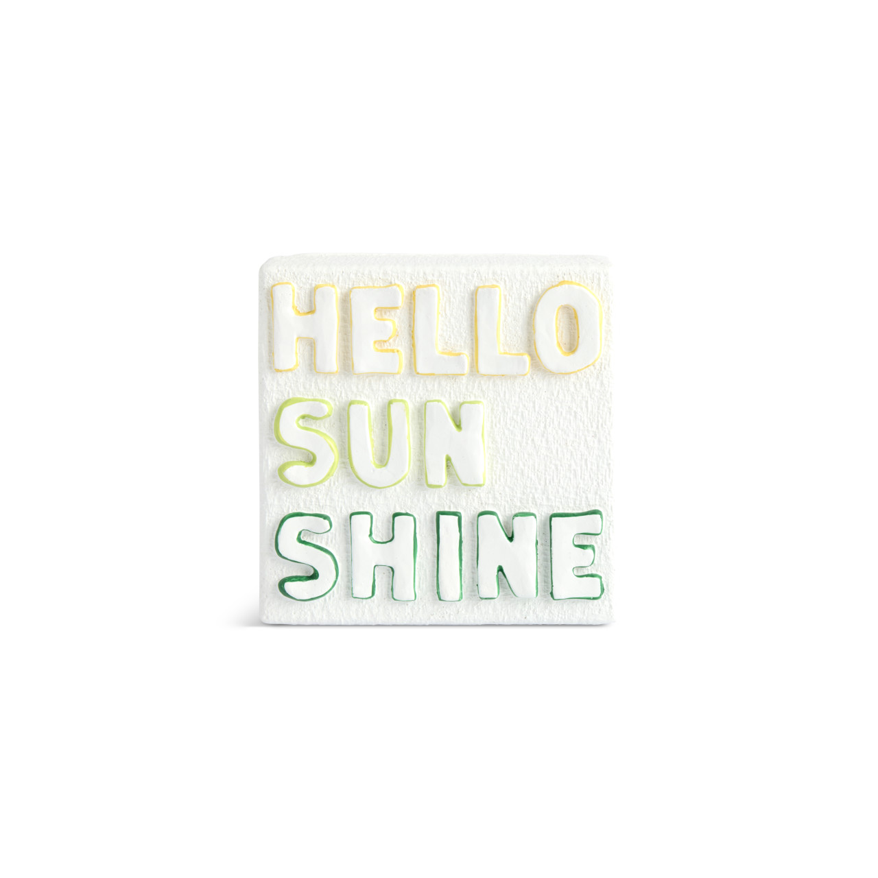 Hello Sunshine Sculpted White Shadowbox 4" by Emeline thumbnail