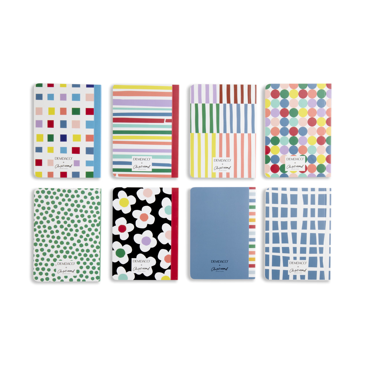 8 Assorted Multi Color Pocket Notebooks 3.5" x 5" by Ampersand Design Studio thumbnail