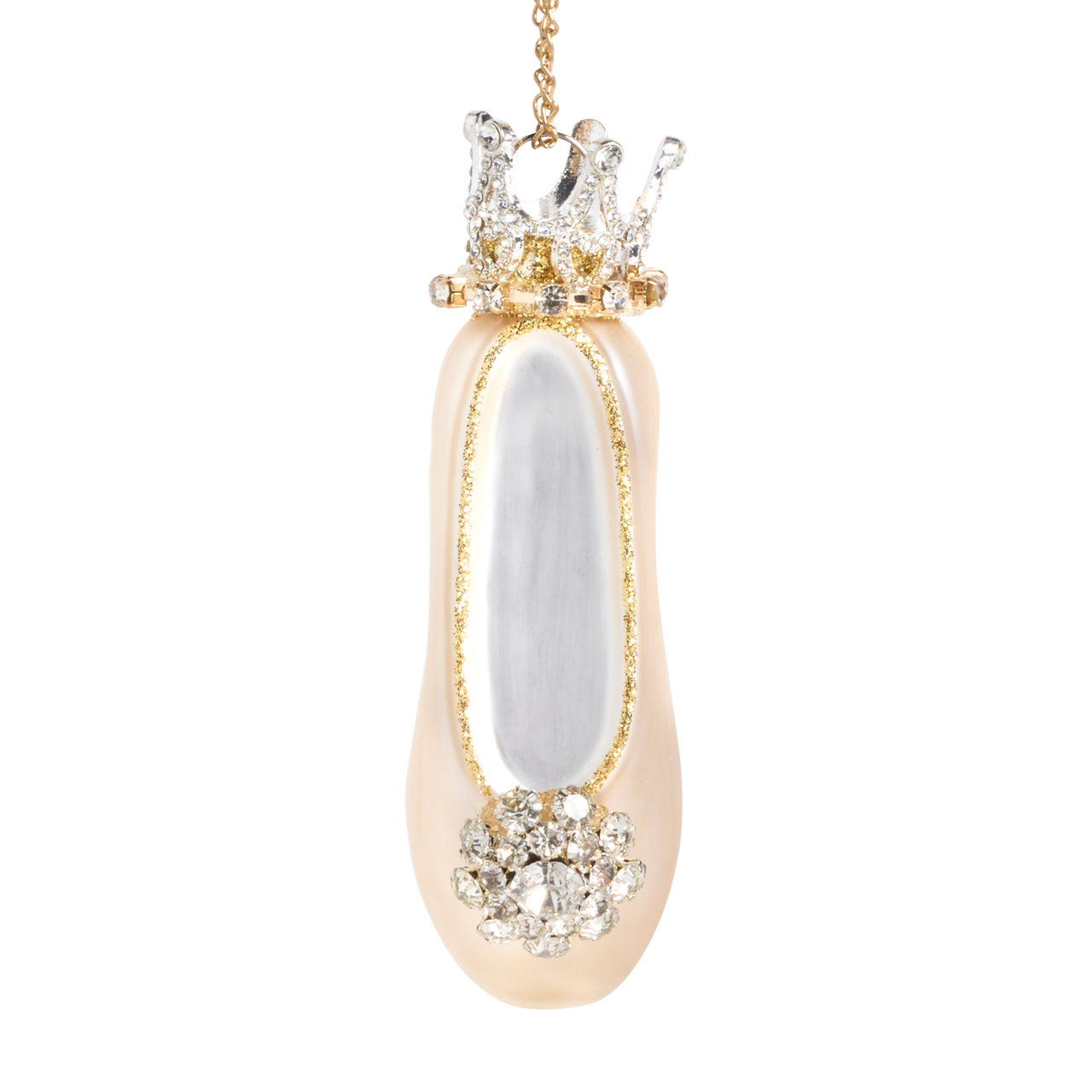 Sparkling Nutcracker Collection Ballerina Slipper Glitter Ornament thumbnail
