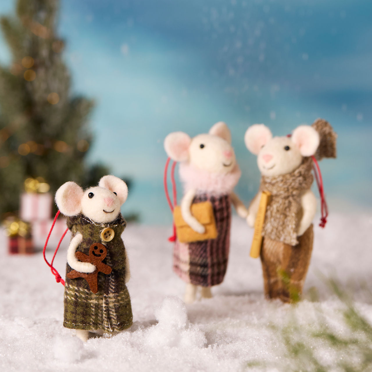 Bob Brie-Anna Faye PepperJack Mouse Ornaments - 3 Assorted thumbnail