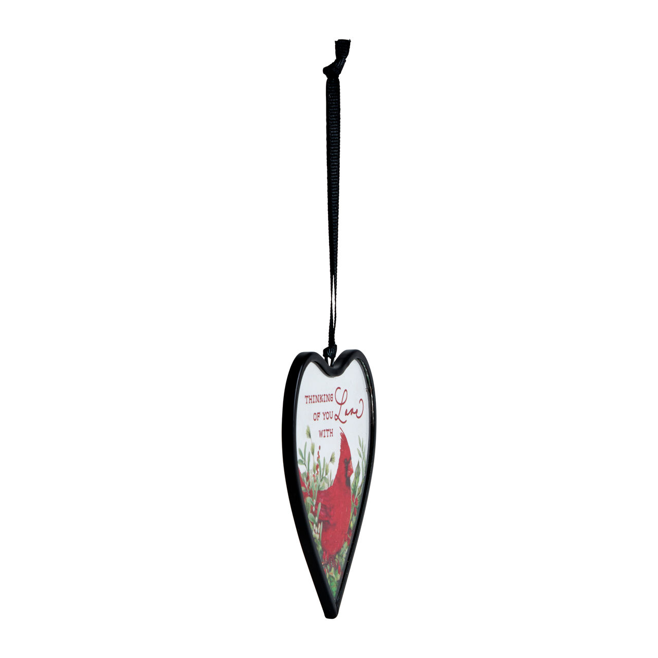 Thinking of You Cardinal Suncatcher Ornament - 3x3in thumbnail