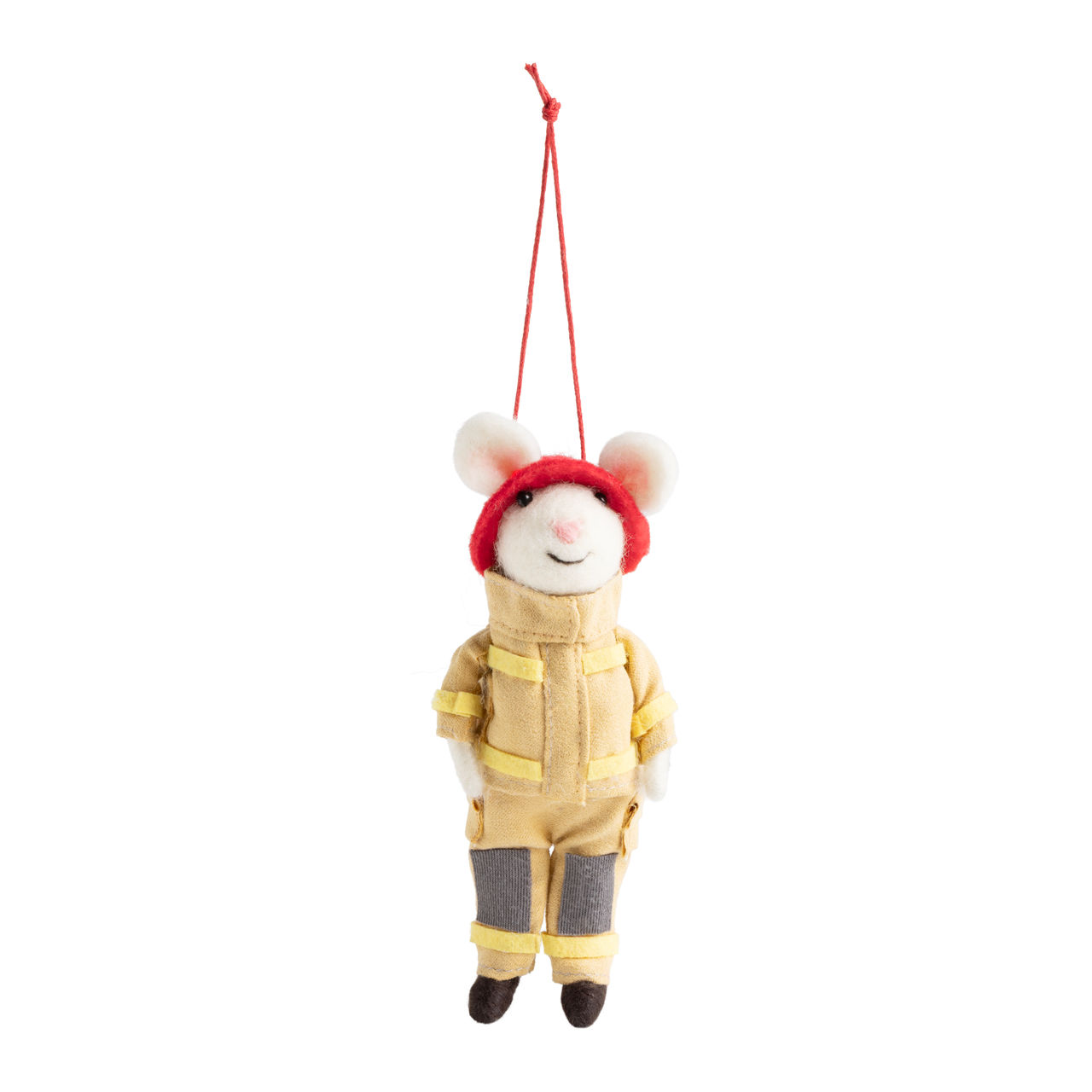 Fireman Fuzzkins Mouse Ornament - 5in thumbnail