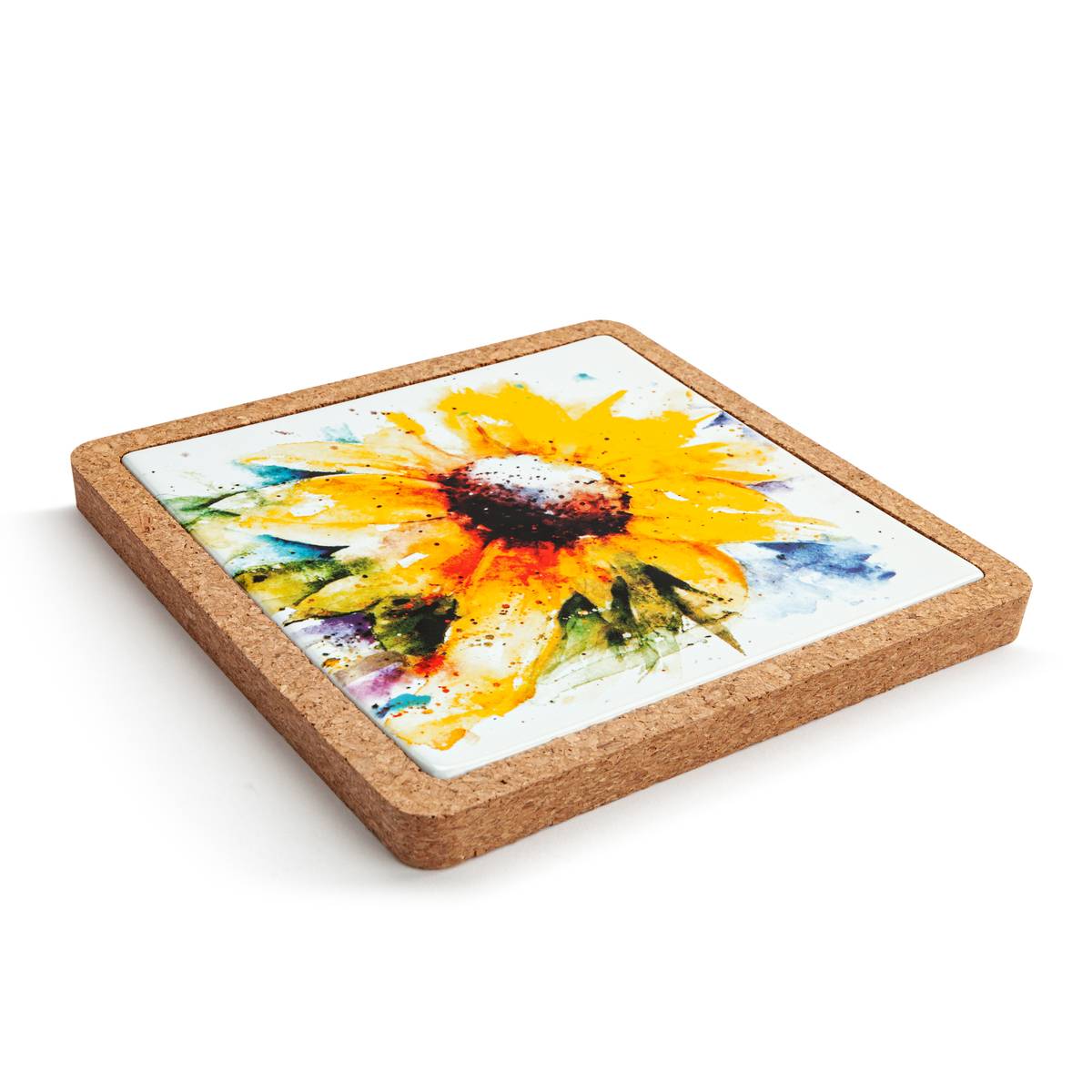 Sunflower Cork Base Trivet