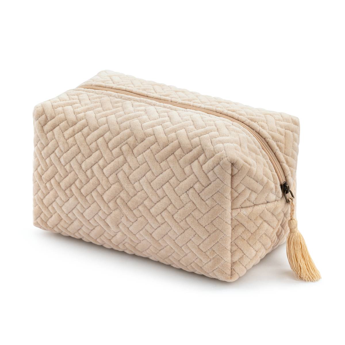 Beige toiletries bag 